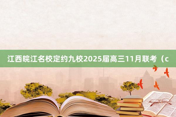 江西皖江名校定约九校2025届高三11月联考（c